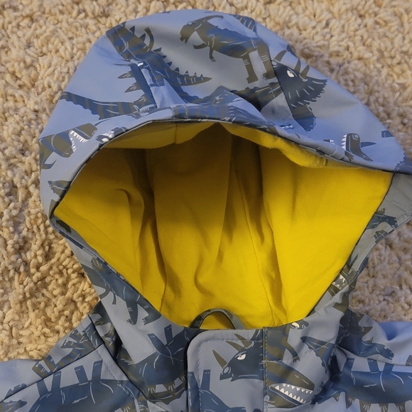 5T Boys Old Navy Dinosaurs Rain Coat Jacket Slicker Nice! - Picture 5 of 7